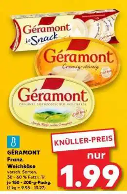Kaufland GÉRAMONT Franz. Weichkäse Angebot