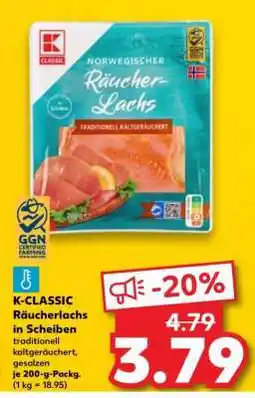 Kaufland K-CLASSIC Räucherlachs in Scheiben Angebot
