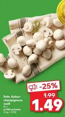 Kaufland Poln. Kultur-champignons, weiß Angebot