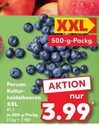 Kaufland Peruan. Kulturheidelbeeren XXL Angebot