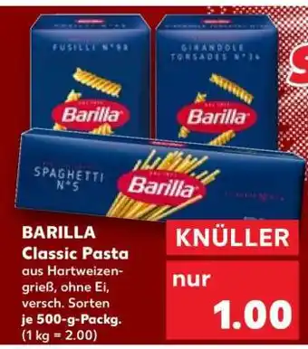 Kaufland BARILLA Classic Pasta Angebot