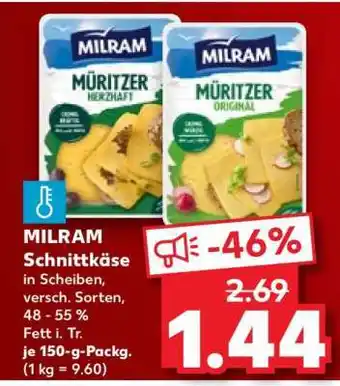 Kaufland MILRAM Schnittkäse Angebot