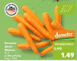Kaufland Demeter dtsch. Möhren Kl. II Angebot