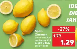 Kaufland Span. Zitronen Angebot