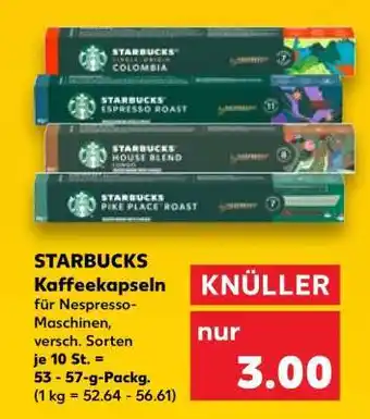 Kaufland STARBUCKS Kaffeekapseln Angebot