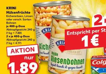 Kaufland KRINI Hülsenfrüchte Angebot