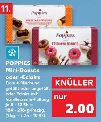 Kaufland POPPIES Mini-Donuts oder -Eclairs Angebot