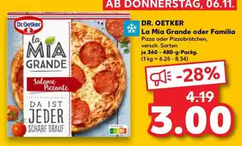 Kaufland DR. OETKER La Mia Grande oder Familia Angebot