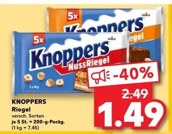 Kaufland Knoppers Riegel Angebot