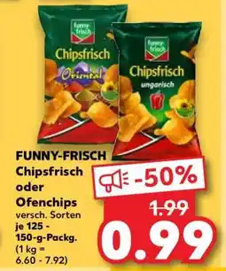 Kaufland FUNNY-FRISCH Chipsfrisch oder Ofenchips Angebot