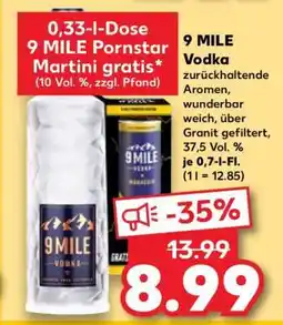 Kaufland 9 MILE Vodka Angebot