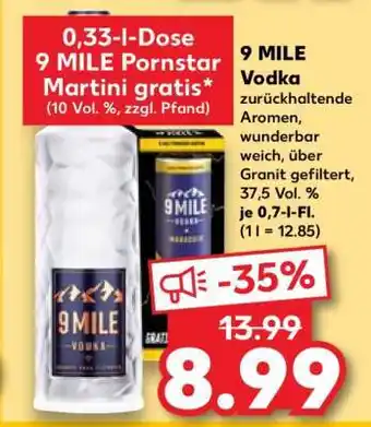 Kaufland 9 MILE Vodka Angebot