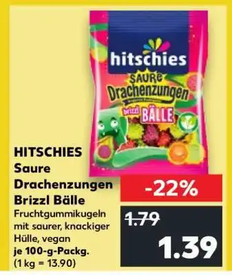 Kaufland Hitschies Saure Drachenzungen brizzl Bälle Angebot
