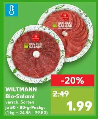 Kaufland Wiltmann Bio Salami Angebot