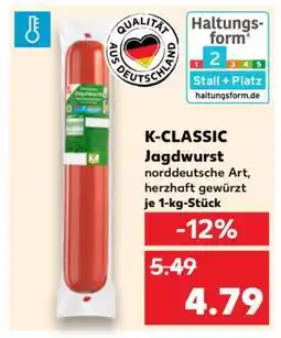 Kaufland K-CLASSIC Jagdwurst Angebot