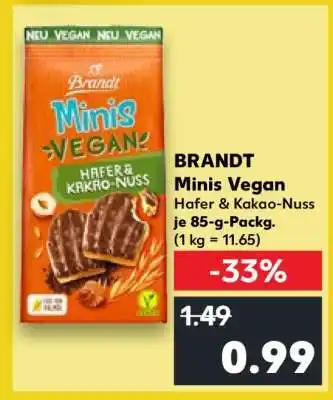 Kaufland BRANDT Minis Vegan Angebot