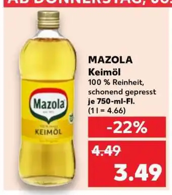 Kaufland Mazola Keimöl Angebot