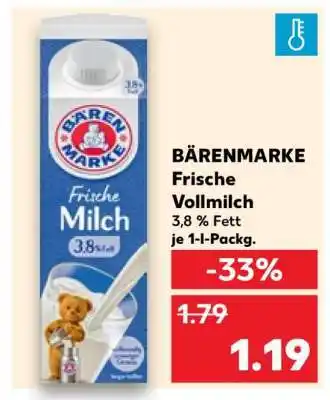 Kaufland BÄRENMARKE Frische Vollmilch Angebot