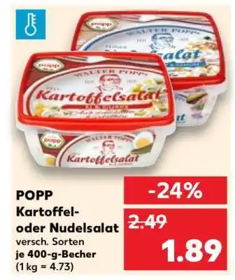 Kaufland POPP Kartoffel- oder Nudelsalat Angebot
