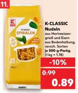 Kaufland K-CLASSIC Nudeln Angebot