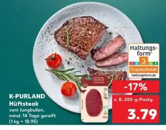 Kaufland K-PURLAND Hüftsteak Angebot