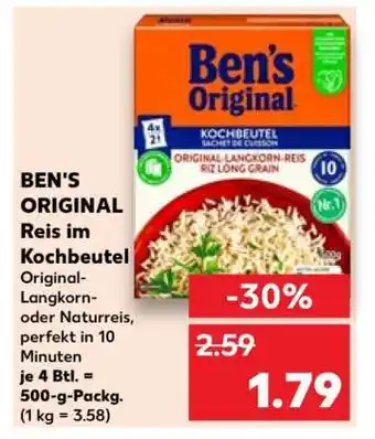 Kaufland Ben’s Original Reis im Kochbeutel Angebot