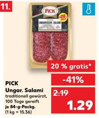 Kaufland PICK Ungar. Salami Angebot