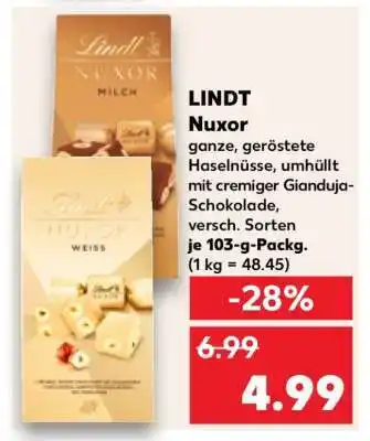 Kaufland LINDT Nuxor Angebot