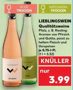 Kaufland LIEBLINGSWEIN Qualitätsweine Angebot