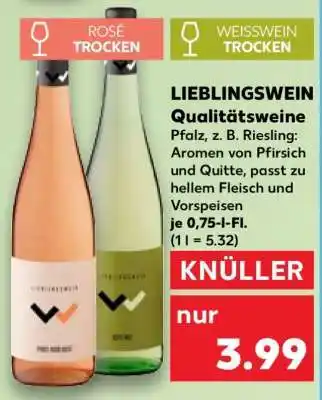 Kaufland LIEBLINGSWEIN Qualitätsweine Angebot