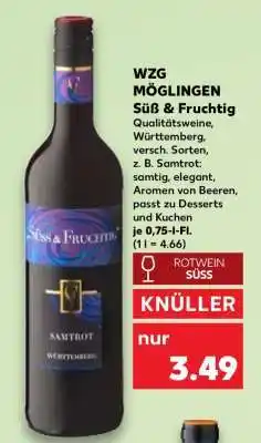 Kaufland WZG MÖGLINGEN Süß & Fruchtig Angebot