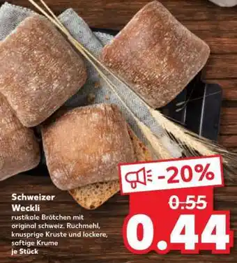 Kaufland Schweizer Weckli Angebot