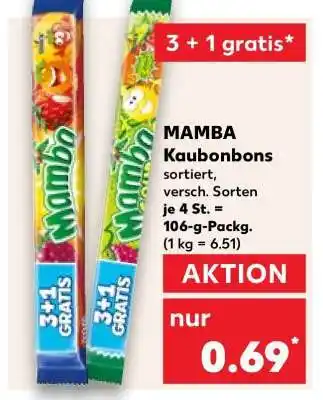 Kaufland MAMBA Kaubonbons Angebot