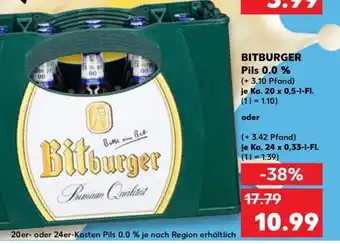 Kaufland BITBURGER Pils 0.0 % Angebot