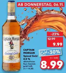 Kaufland CAPTAIN MORGAN Spiced Gold 0.0 % Angebot