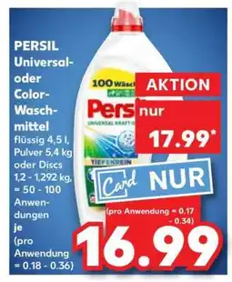 Kaufland PERSIL Universal- oder Color- Waschmittel Angebot