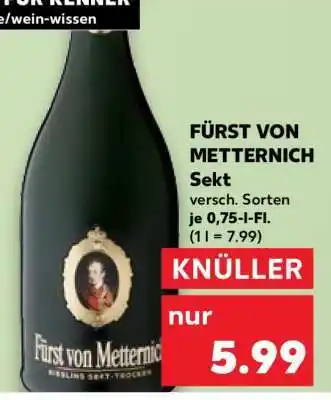 Kaufland FÜRST VON METTERNICH Sekt Angebot