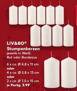 Kaufland LIV&BO Stumpenkerzen Angebot