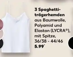 Kaufland 3 Spaghettiträgerhemden Angebot