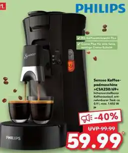 Kaufland Senseo Kaffeepadmaschine CSA230/69 Angebot