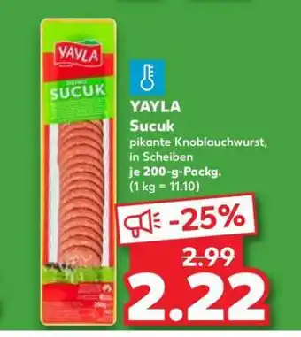 Kaufland YAYLA Sucuk Angebot