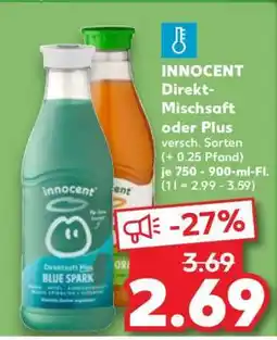 Kaufland INNOCENT Direkt Mischsaft oder Plus Angebot