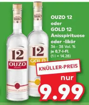 Kaufland OUZO 12 oder GOLD 12 Angebot