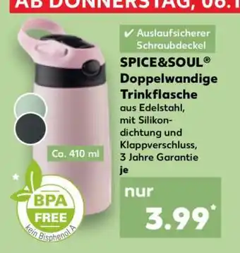 Kaufland SPICE&SOUL Doppelwandige Trinkflasche Angebot