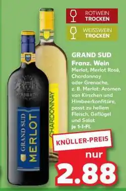 Kaufland GRAND SUD Franz. Wein Angebot
