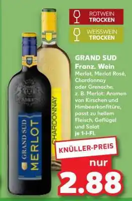 Kaufland GRAND SUD Franz. Wein Angebot