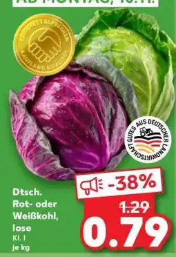 Kaufland Dtsch. Rot- oder Weißkohl, lose Angebot