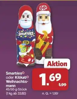 Famila Nord Ost Smarties oder Kitkat Weihnachtsmann Angebot
