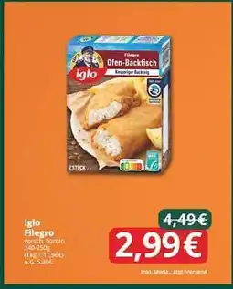 Famila Nord Ost IGLO Filegro Angebot