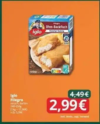 Famila Nord Ost IGLO Filegro Angebot